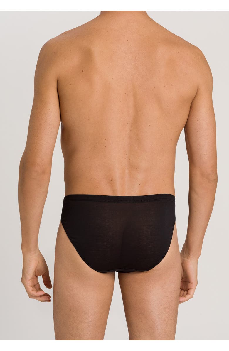 Hanro Cotton Sporty Cotton Bikini Brief, Alternate, color, Black
