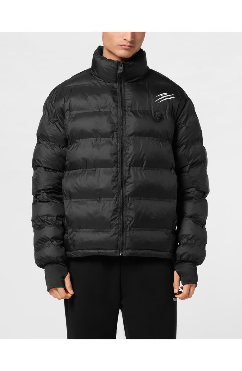 PLEIN SPORT Lightweight Zipped Jacket Ls Scratch, Main, color, Black