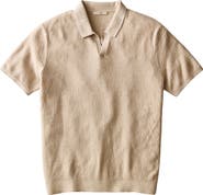 Marine Layer Greyson Short Sleeve Polo Sweater