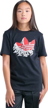 adidas Originals Kids' Gum Logo Cotton Graphic T-Shirt