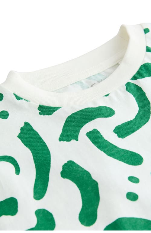 Next Kids' Wiggle Smile Print Cotton Pocket T-shirt In Green