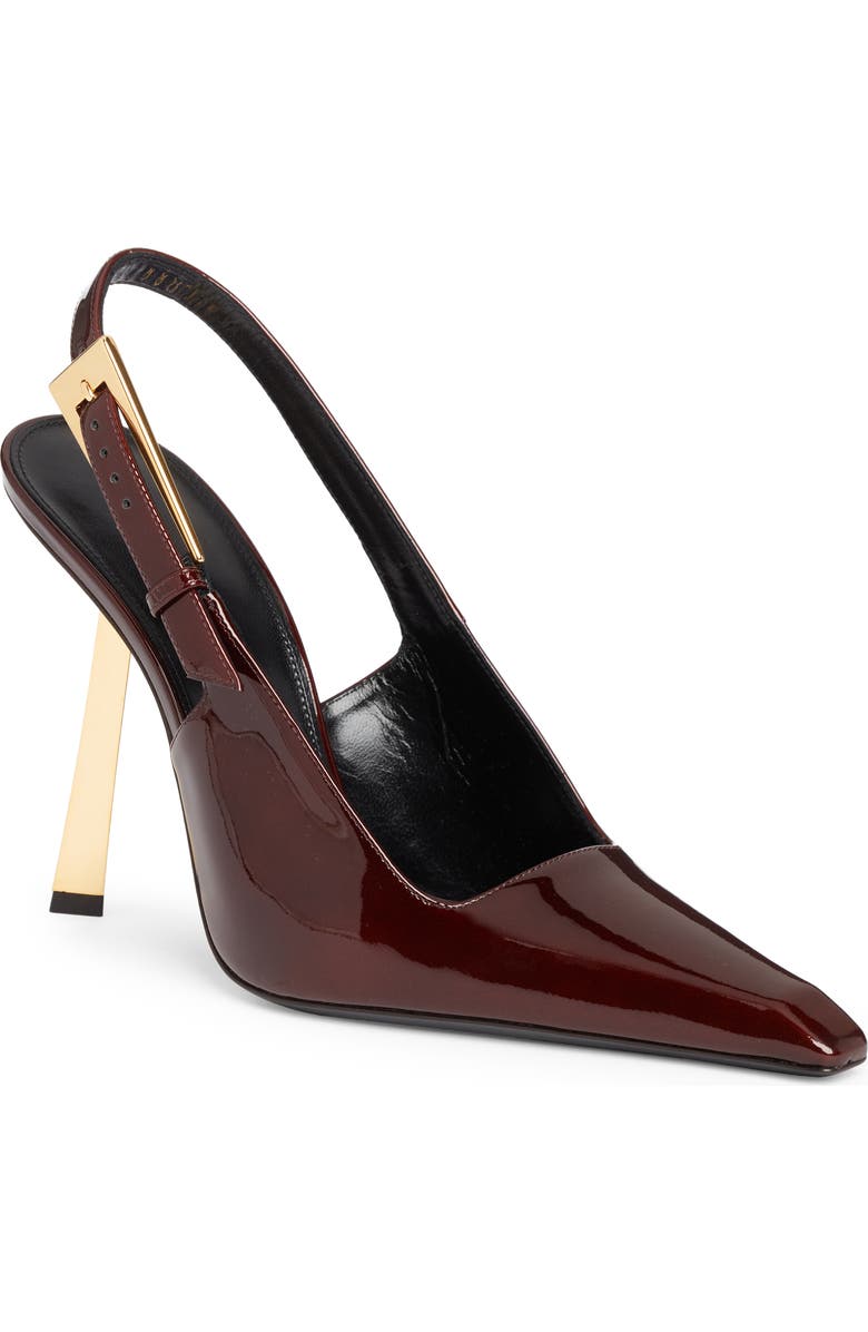 Saint Laurent Lee Pointed Toe Slingback Pump, Main, color,