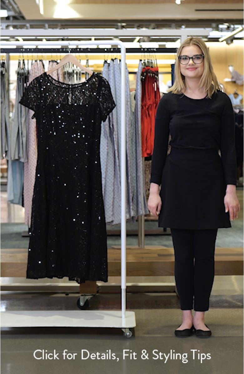 Sequin Lace Midi Dress, sales video thumbnail