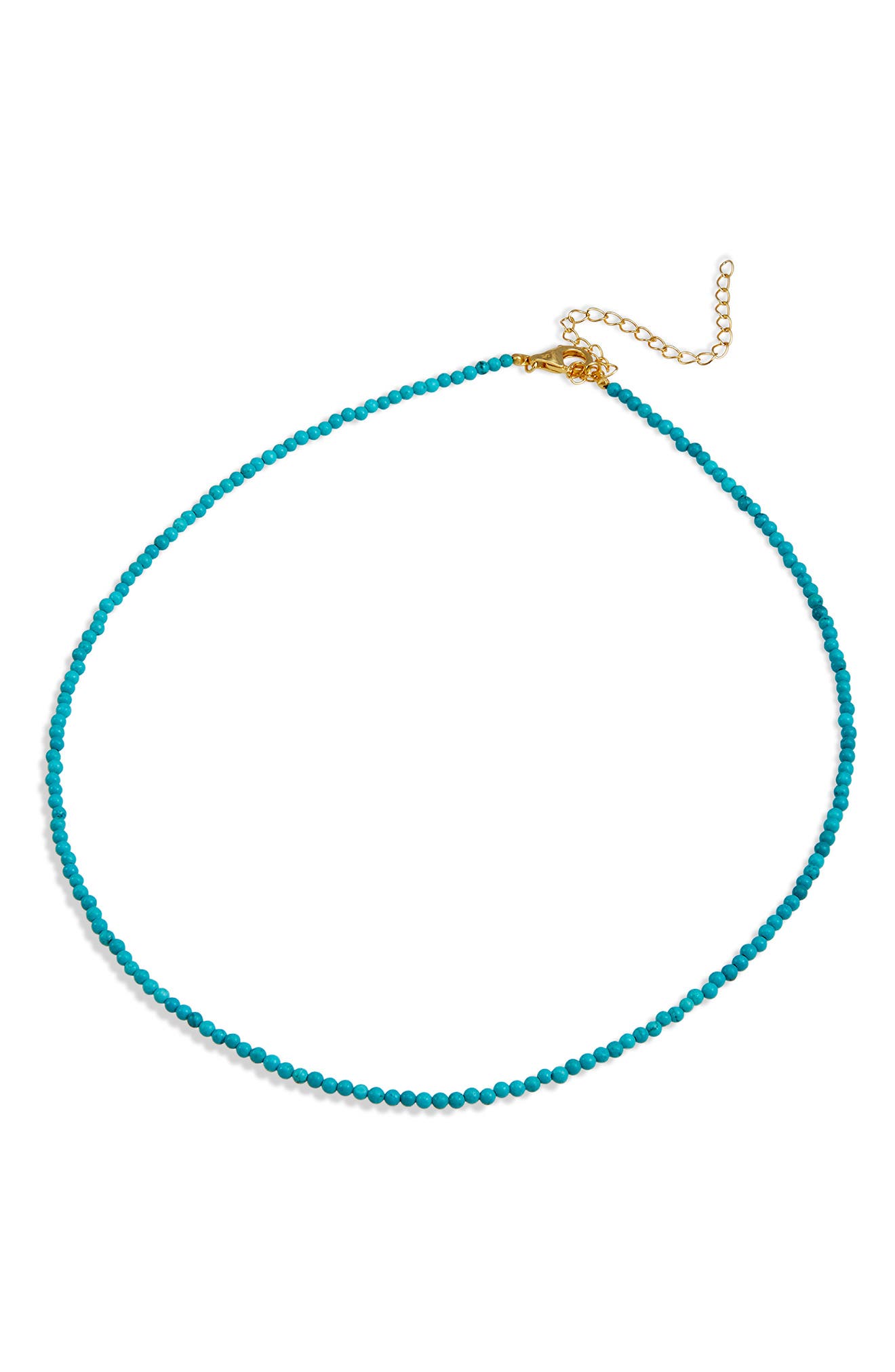 SAVVY CIE JEWELS Turquoise Beaded Necklace