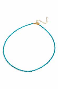 SAVVY CIE JEWELS Turquoise Beaded Necklace