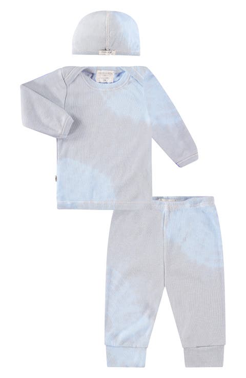 Ribbed Top, Joggers 
Cap Set (Baby)