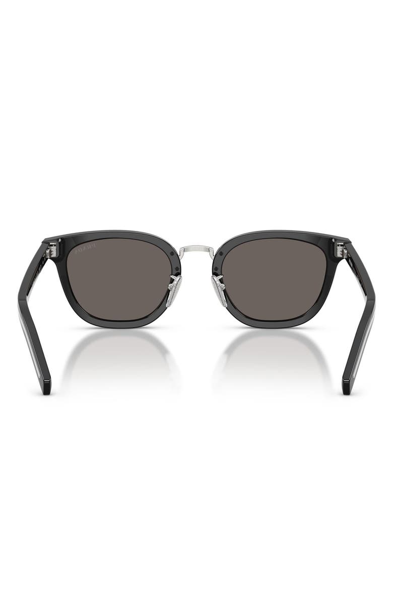 Prada 52mm Cat Eye Sunglasses, Alternate, color, Black / Dark Grey