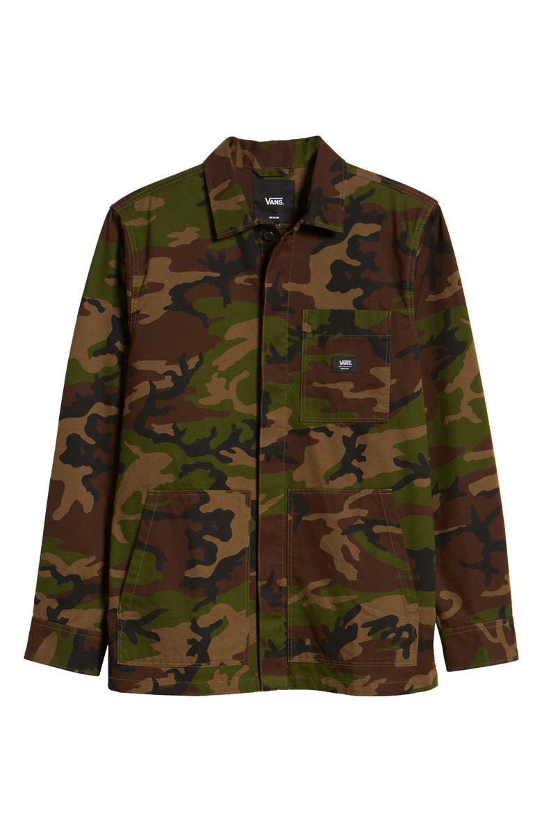 Vans Fullerton Camo Chore Jacket, Alternate, color, 
