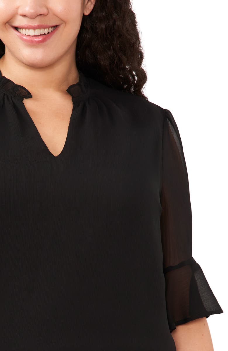 CeCe Short Sleeve V-Neck Top, Alternate, color, 