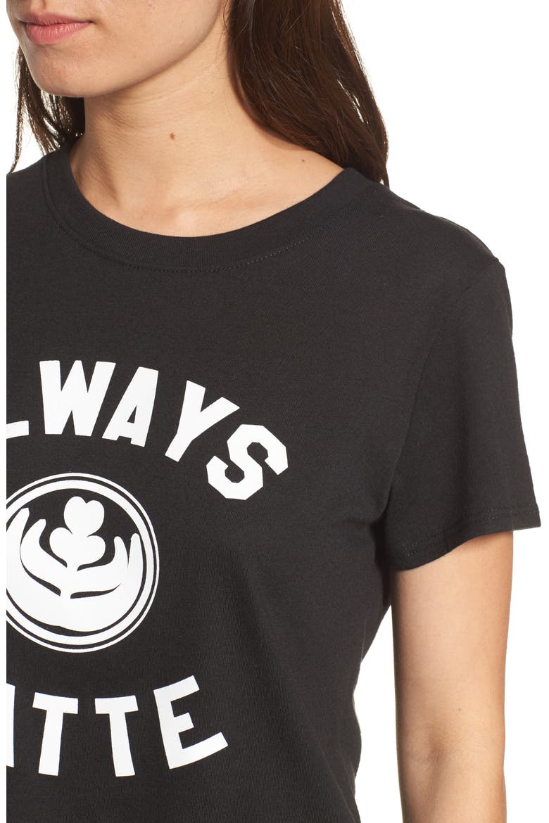 Always Latte Tee, Alternate, color, BLACK