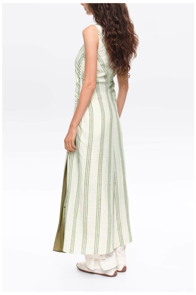 Sleeveless Fitted Midi Dress, Alternate, color, GREEN