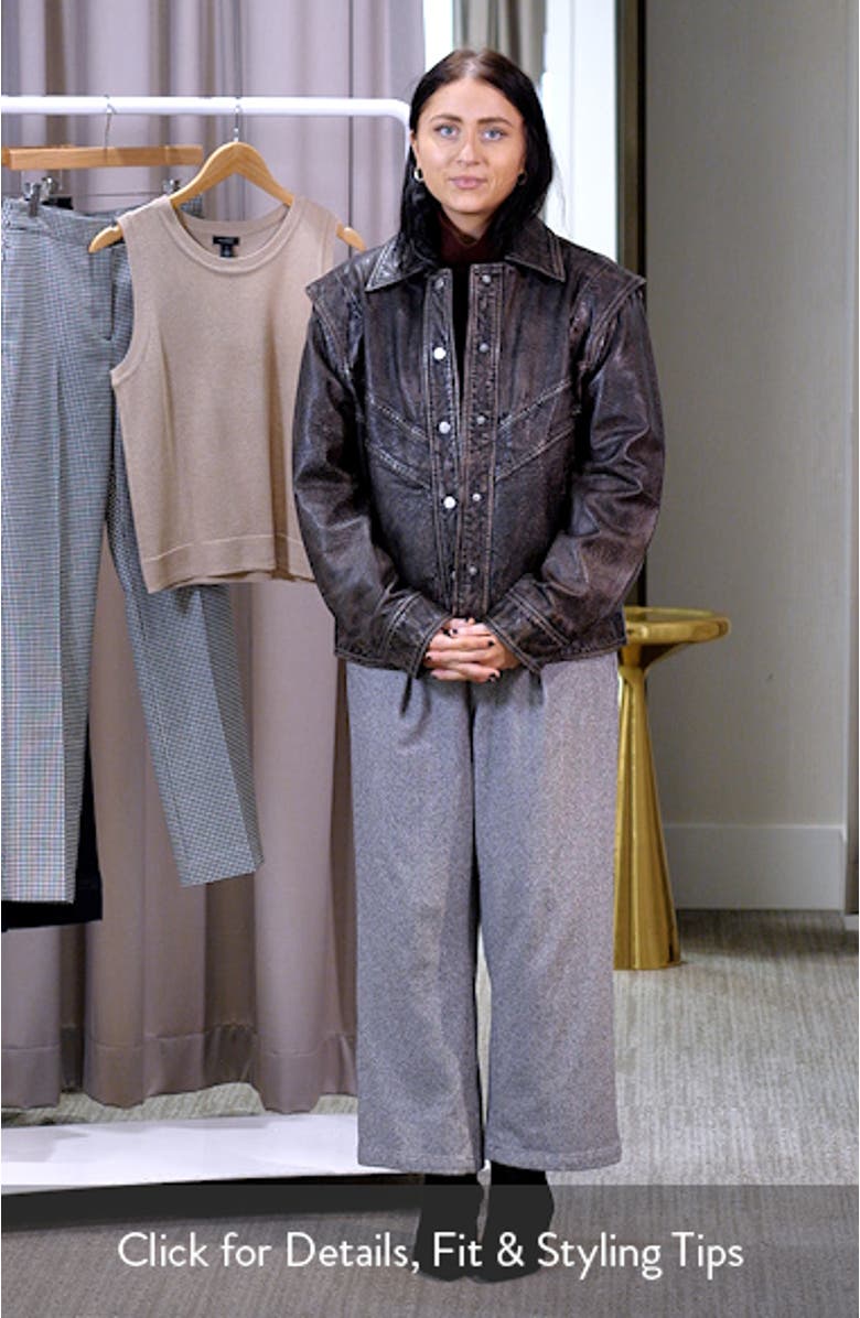 Leather Bomber Jacket, sales video thumbnail