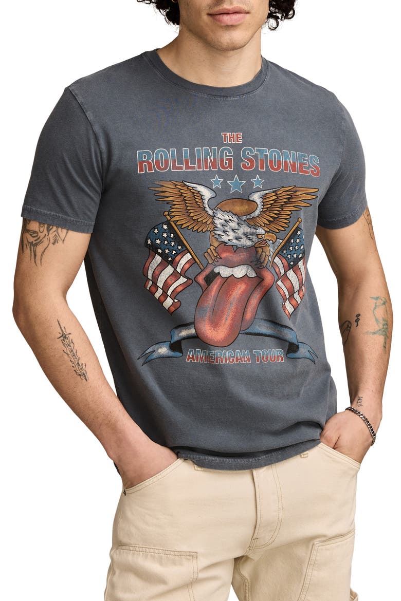 Rolling Stones Eagle Cotton Graphic T-Shirt, Main, color, DARK SLATE