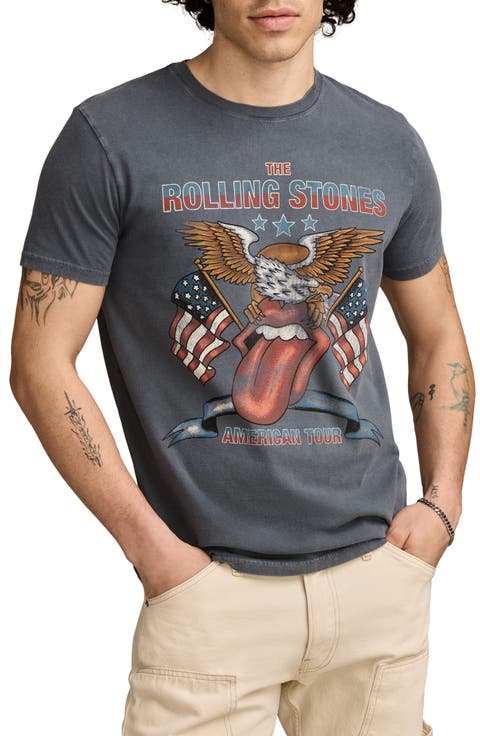 Rolling Stones Eagle Cotton Graphic T-Shirt