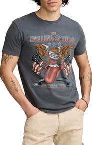 Lucky Brand Rolling Stones Eagle Cotton Graphic T-Shirt