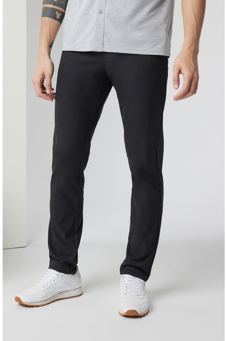 Cascade Tech Athletic Fit Chinos, Alternate, color, BLACK