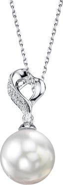 The Pearl Source White South Sea Pearl & Diamond Melissa Pendant