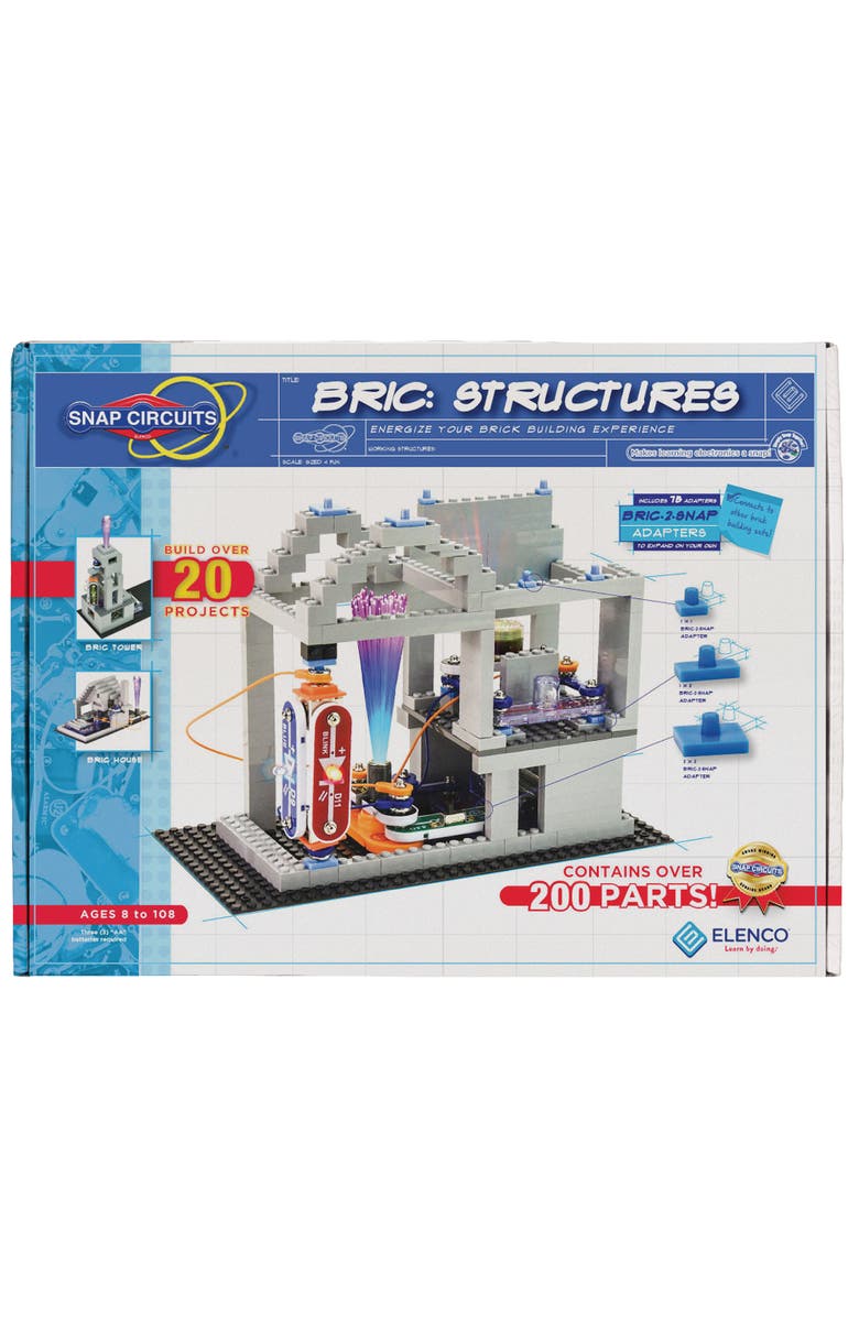 Snap Circuits Bric Structures Exploration 200 Piece Kit, Main, color, Multicolored