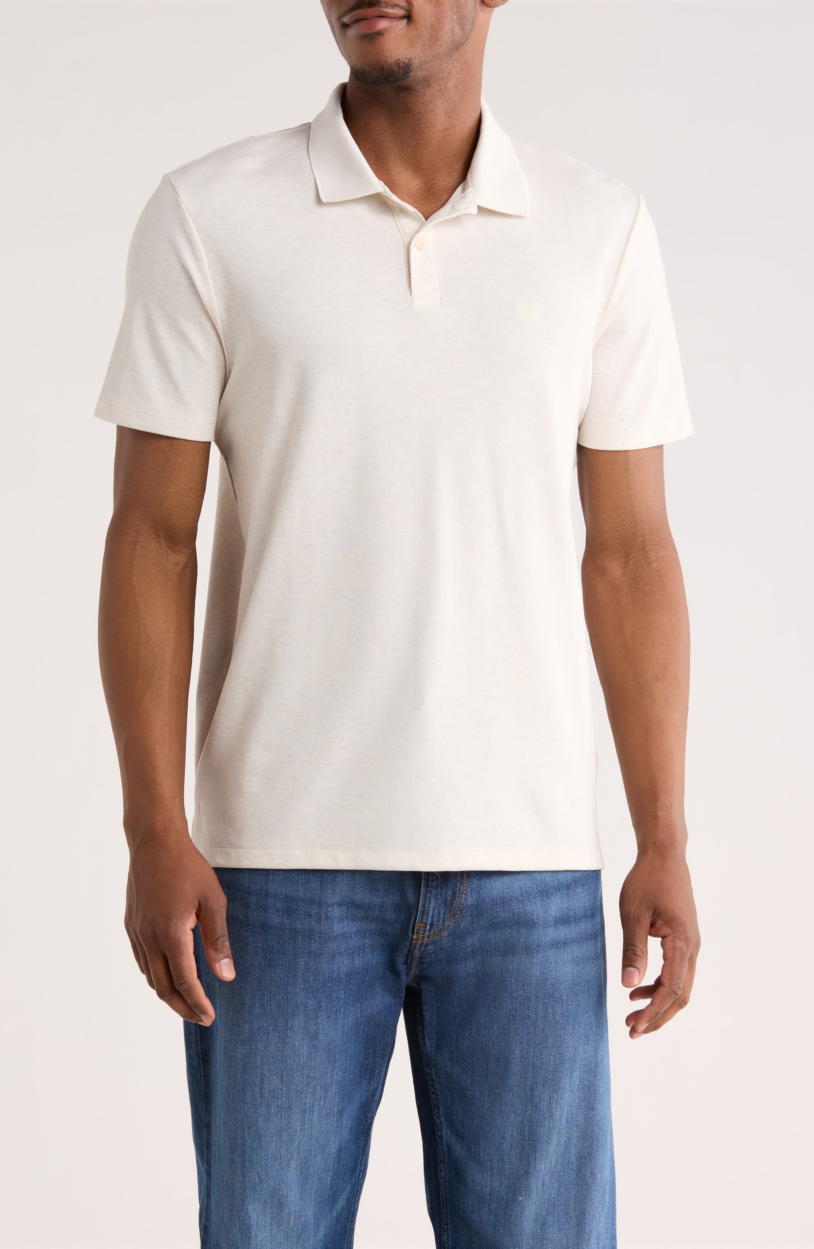 Birdseye Heather Interlock Polo - image 3