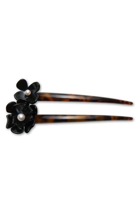 Petunia Faux Pearl Hair Pin