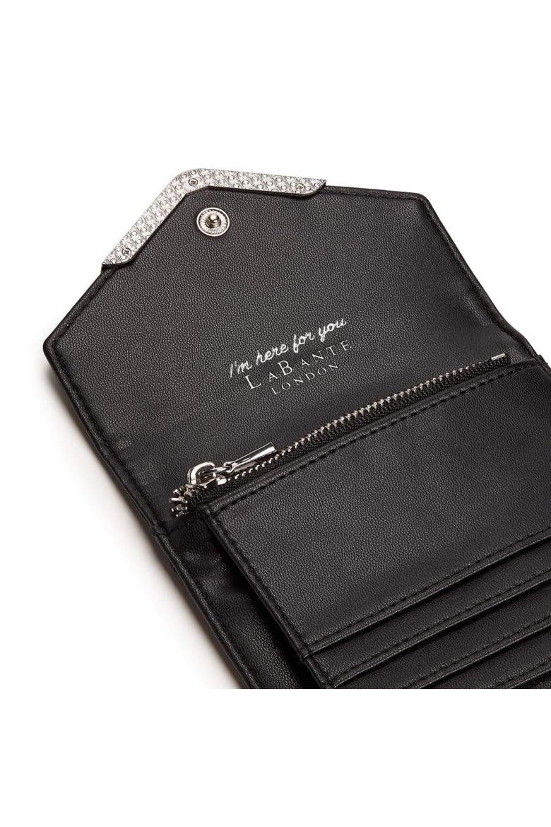 Diana Small Vegan Bifold Purse, Alternate, color, Black
