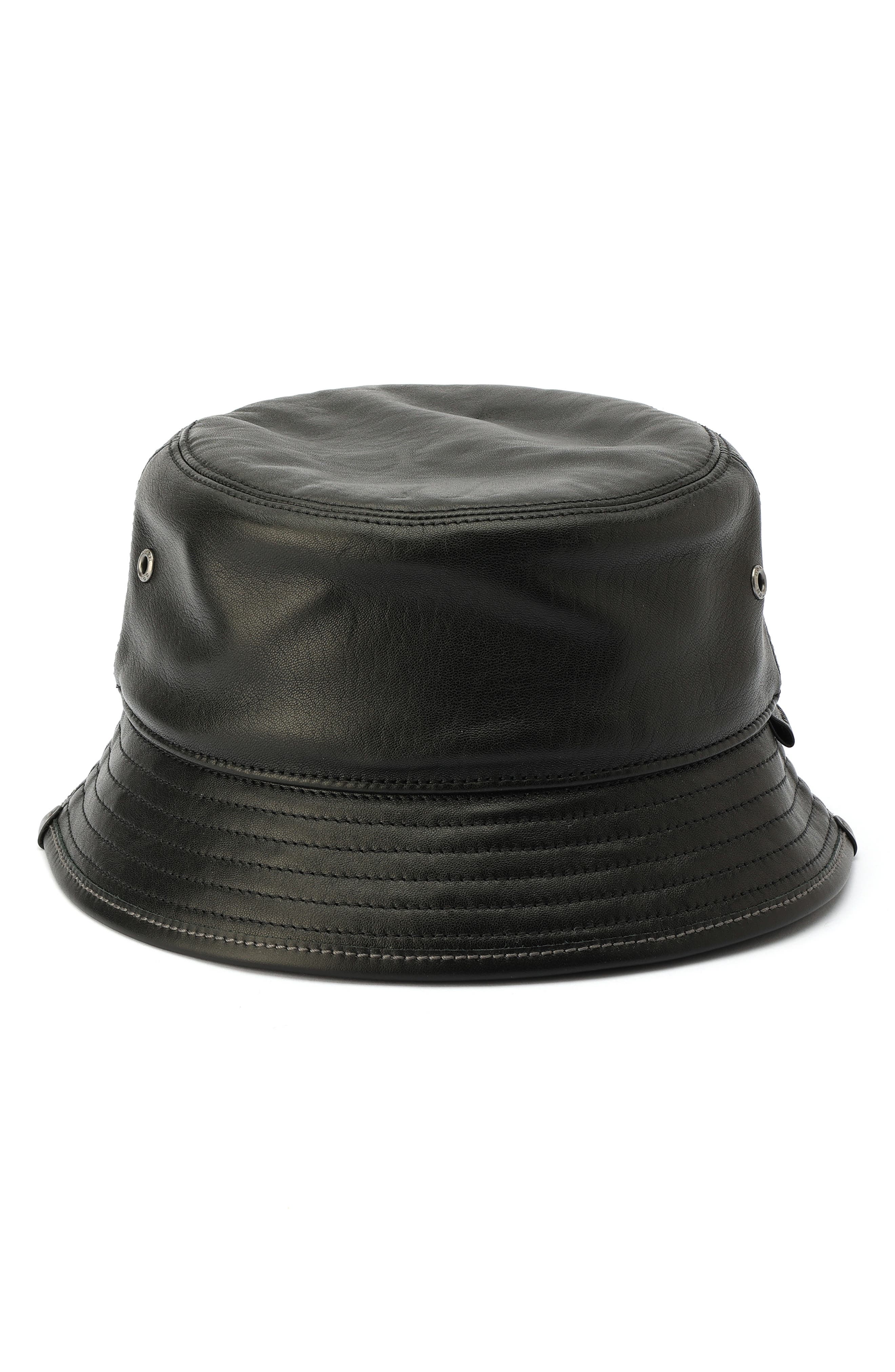 Leather Bucket Hat (Women) | Nordstrom