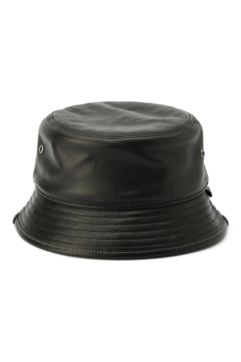 Leather Bucket Hat (Women) | Nordstrom