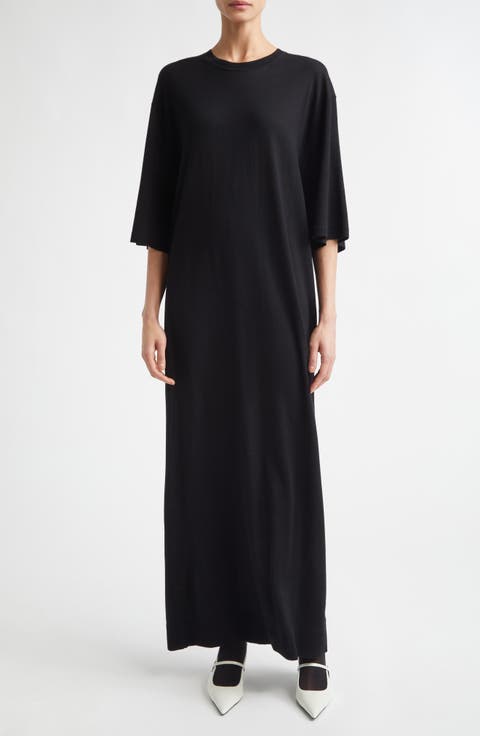 Merino Wool T-Shirt Sweater Dress