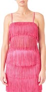 Endless Rose Tiered Fringe Crop Top