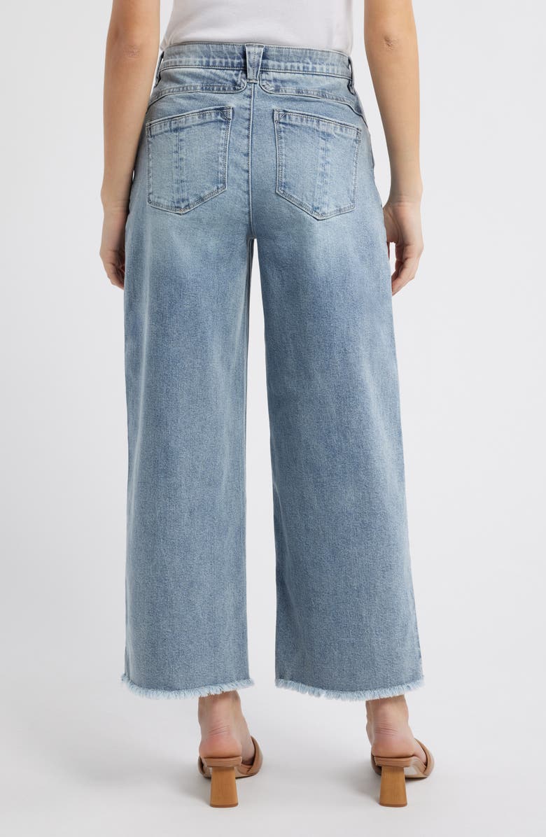 Wit & Wisdom Wyatt Skyrise Wide Leg Jeans, Alternate, color, Light Blue Artisanal