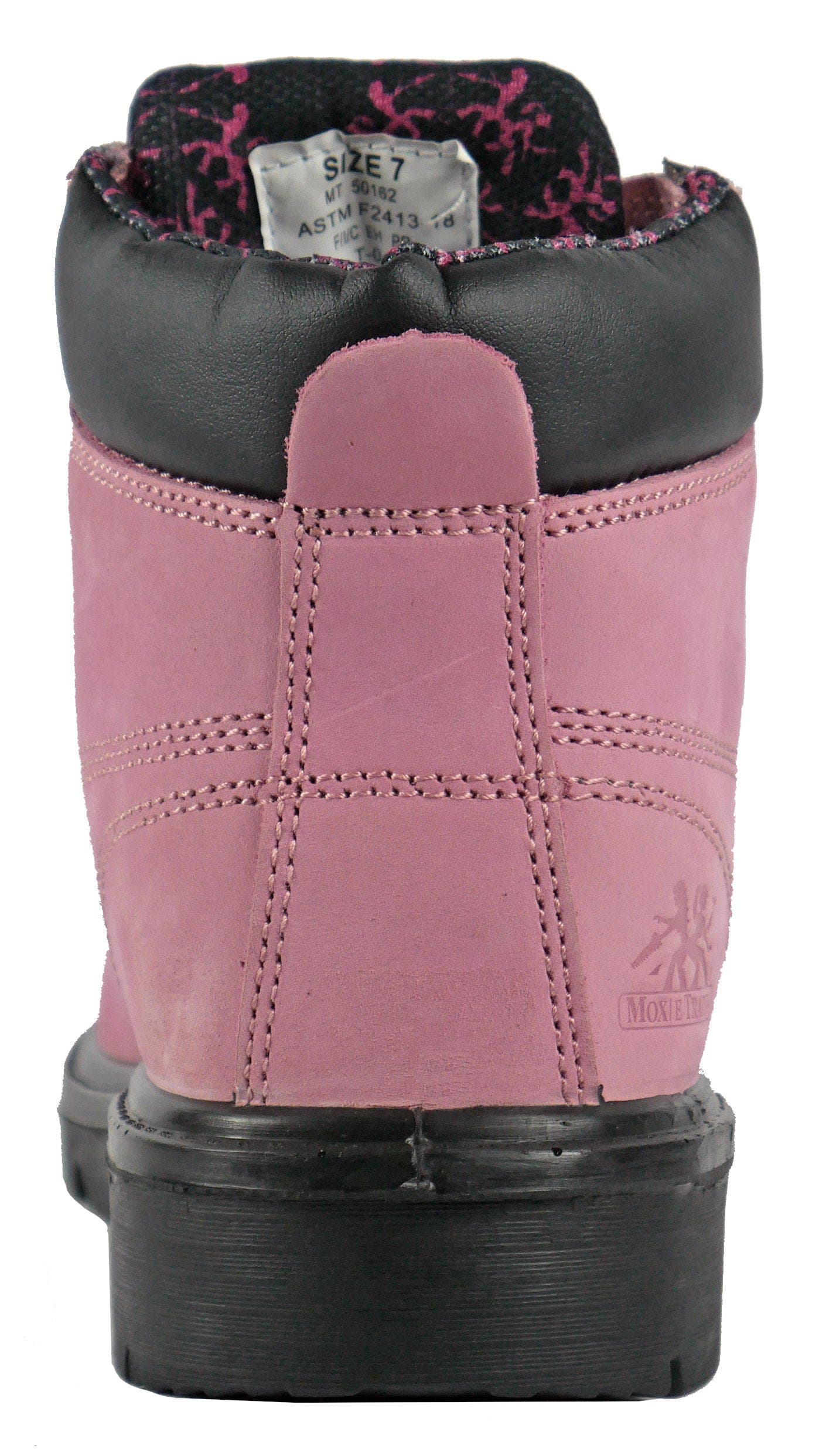 Moxie Trades Moxie Alice 6" Pink Steel Toe Work Boot, Alternate, color, Pink