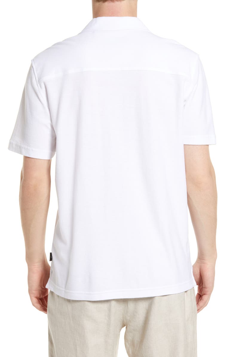 Ted Baker London Chatley Short Sleeve Piqué Button-Up Shirt, Alternate, color, 