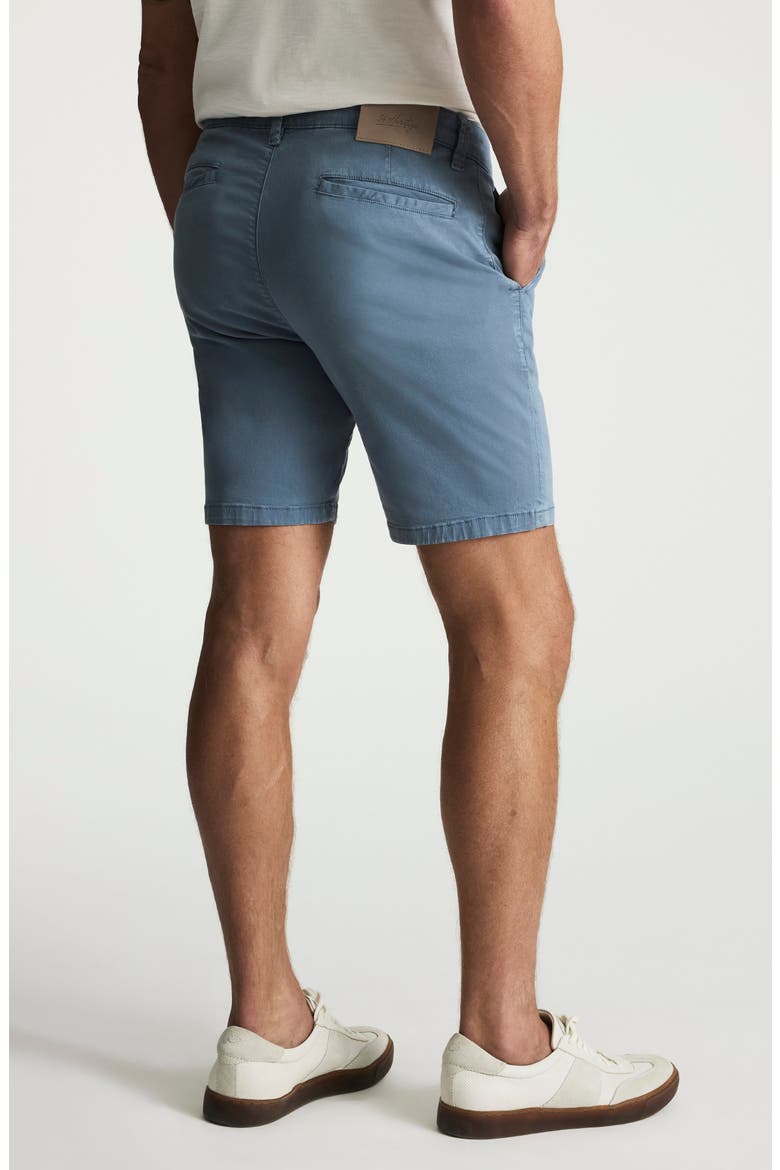 Arizona Slim Fit Flat Front Twill Chino Shorts, Alternate, color, FLINT STONE TWILL