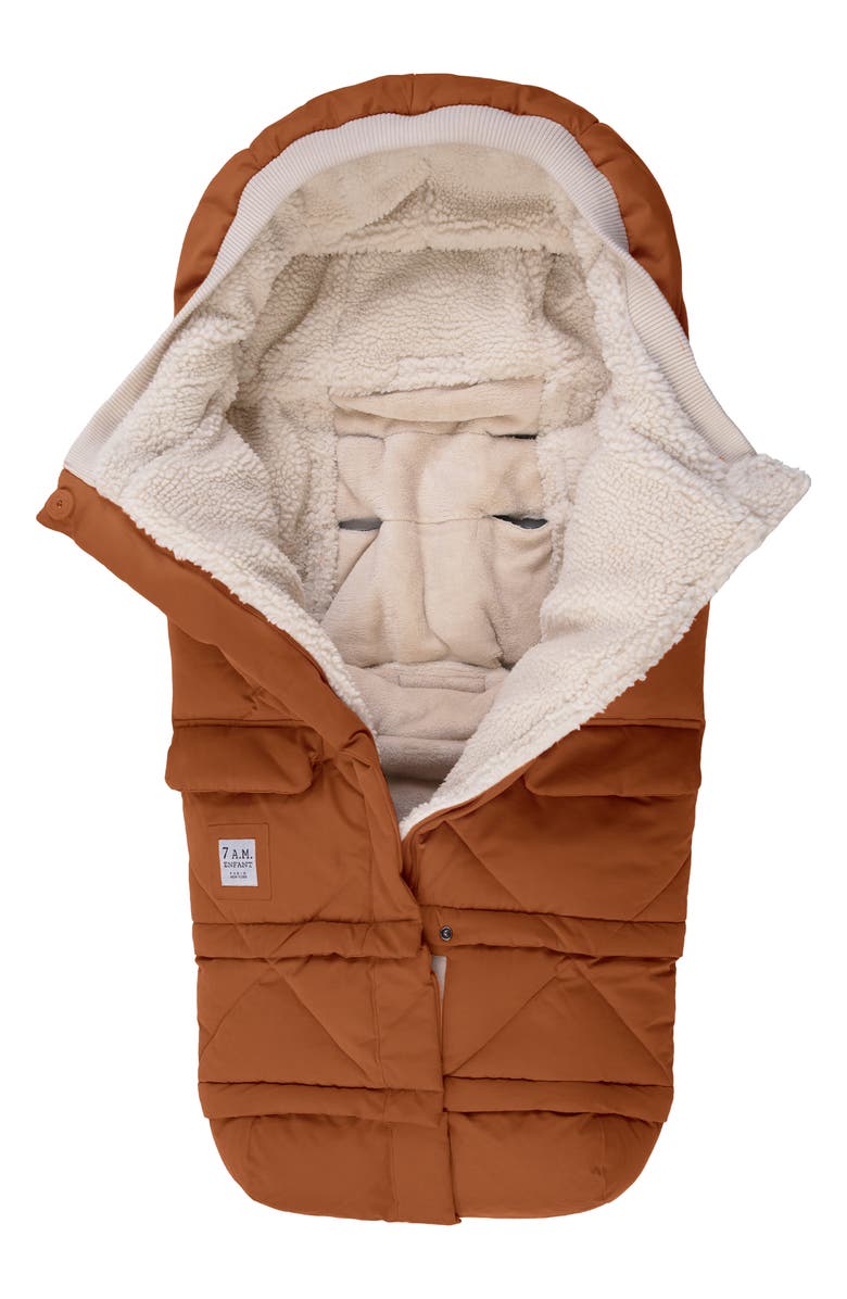7 A.M. Enfant 212 evolution<sup>®</sup> Extendable Stroller & Car Seat Waterproof Footmuff, Alternate, color, Spice Quilted