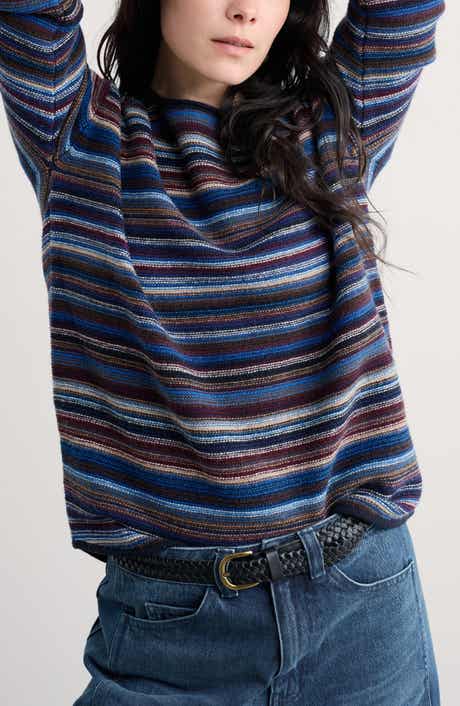 Seasalt Cornwall Fruity II Stripe Merino Wool Blend Sweater