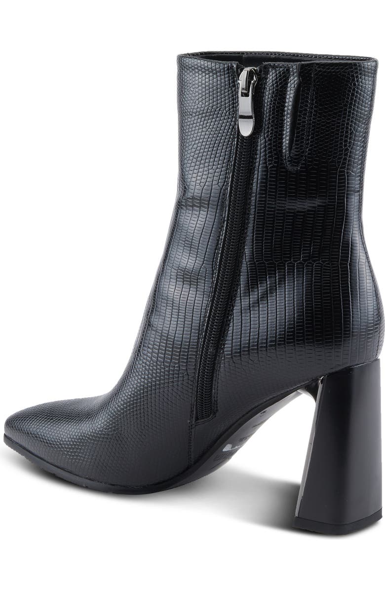 AZURA BY SPRING STEP Attention Snakeskin Embossed Bootie, Alternate, color, Black