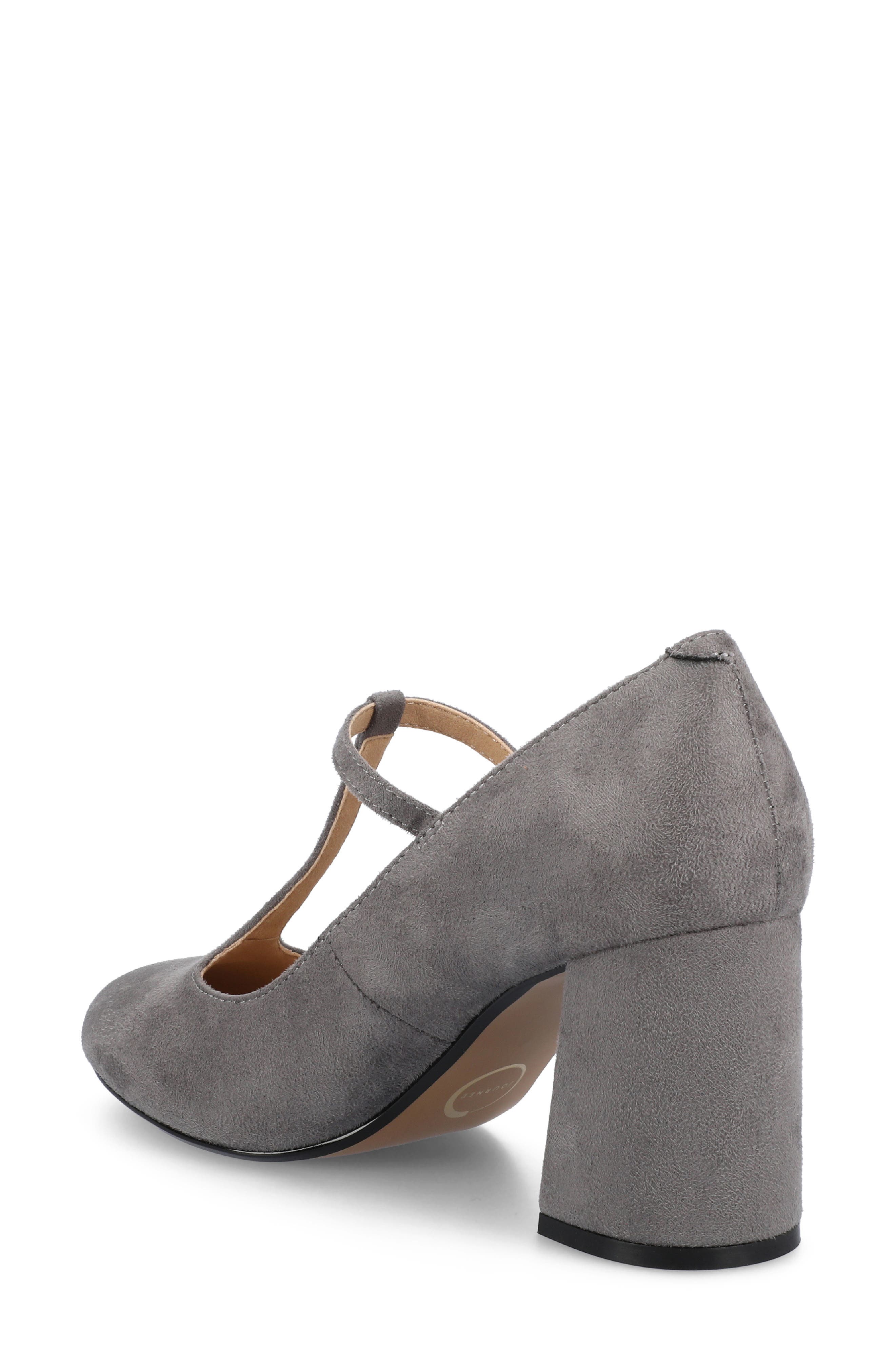 Talani T-Strap Pump, Alternate, color, GREY SUEDE