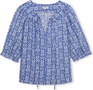 Rails Belina Floral Three-Quarter Sleeve Top