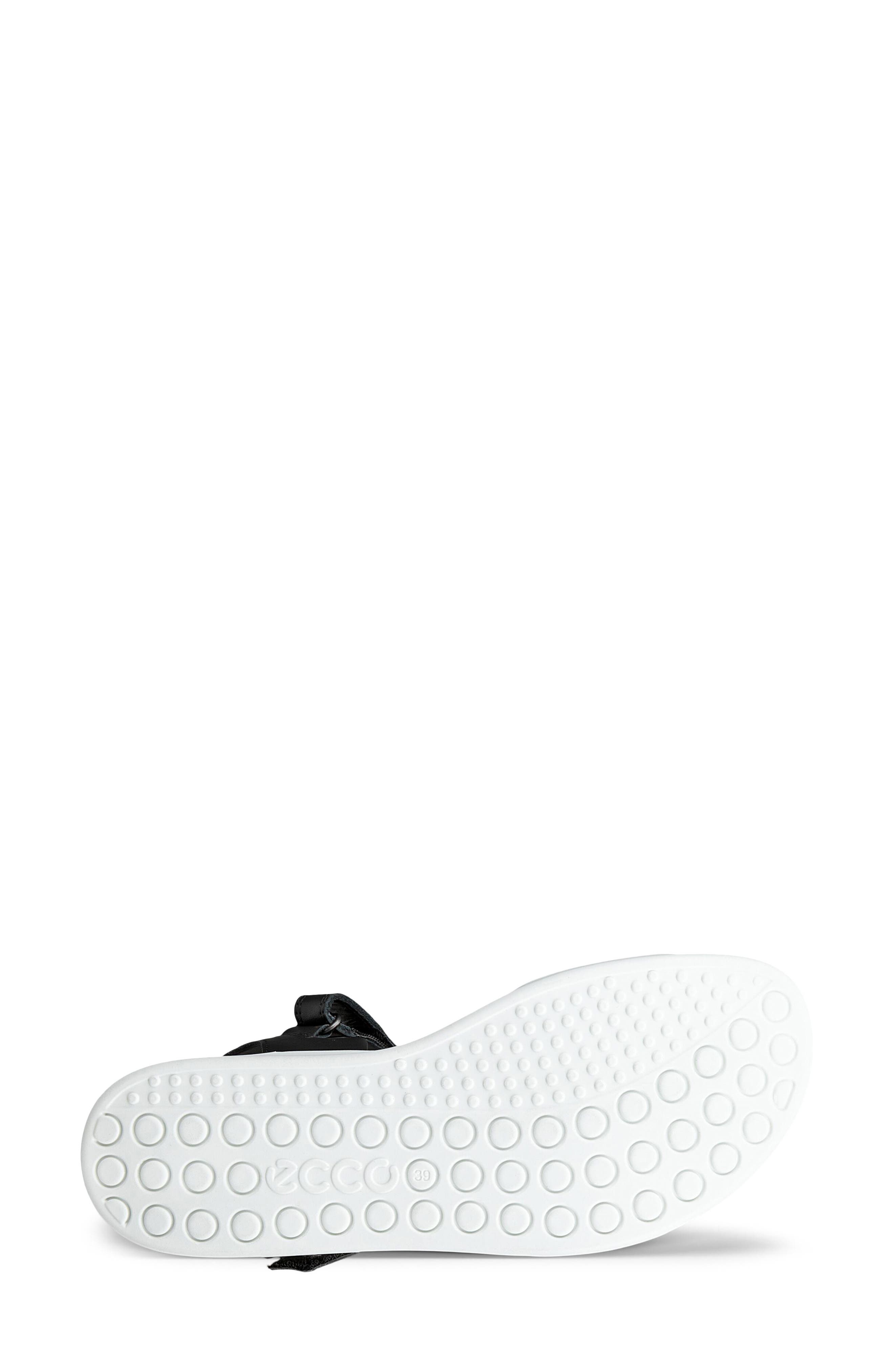 ECCO Soft Two Strap Sandal, Alternate, color, Black/ Black