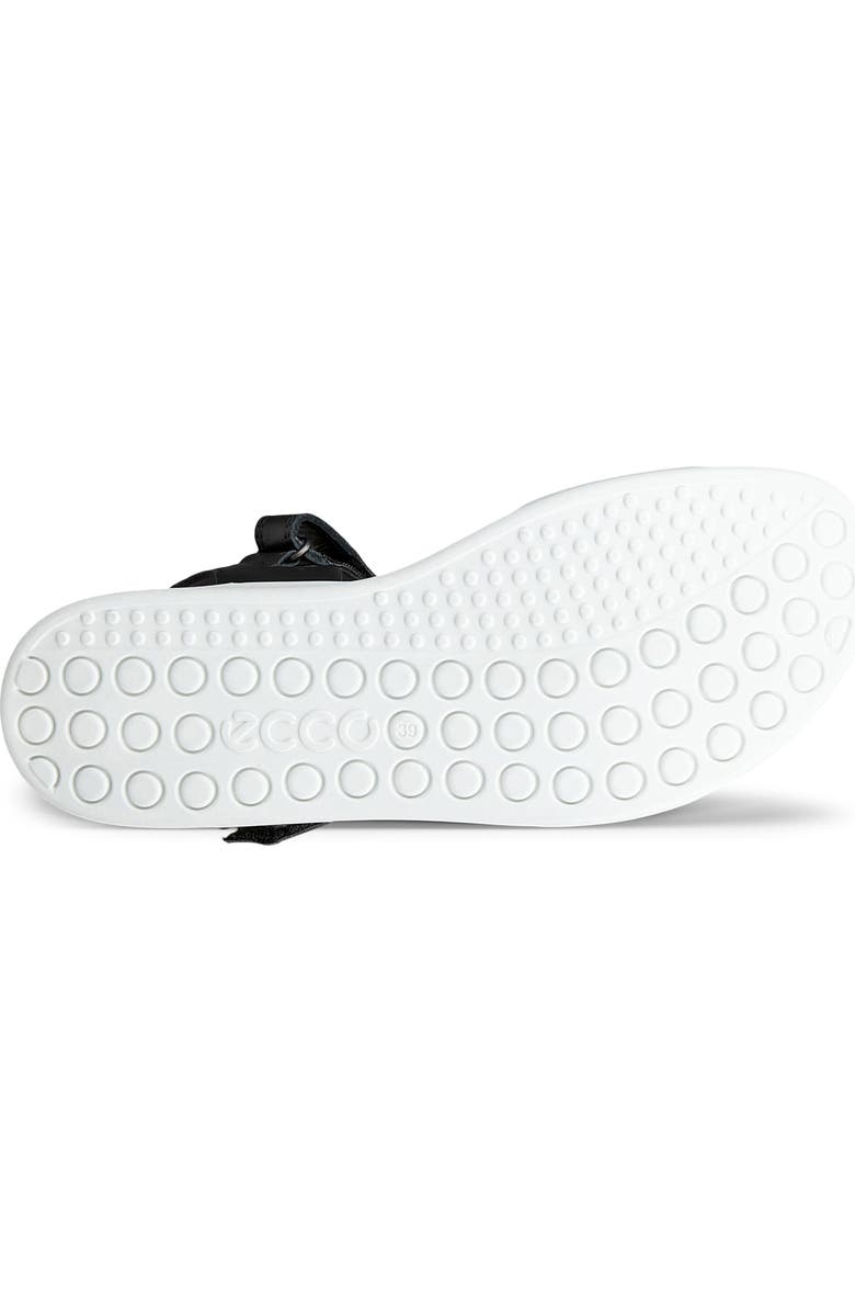 ECCO Soft Two Strap Sandal, Alternate, color, Black/ Black