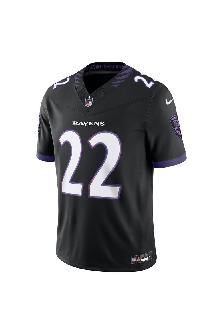 Men's Nike Derrick Henry Black Baltimore Ravens Alternate Alternate Vapor F.U.S.E. Stitched Limited Jersey, Alternate, color, Black