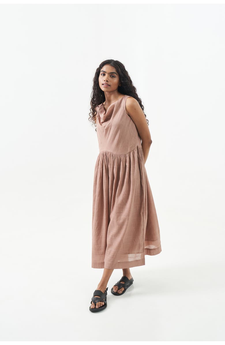 World of Crow The Garnet Pink midi Dress, Main, color, 