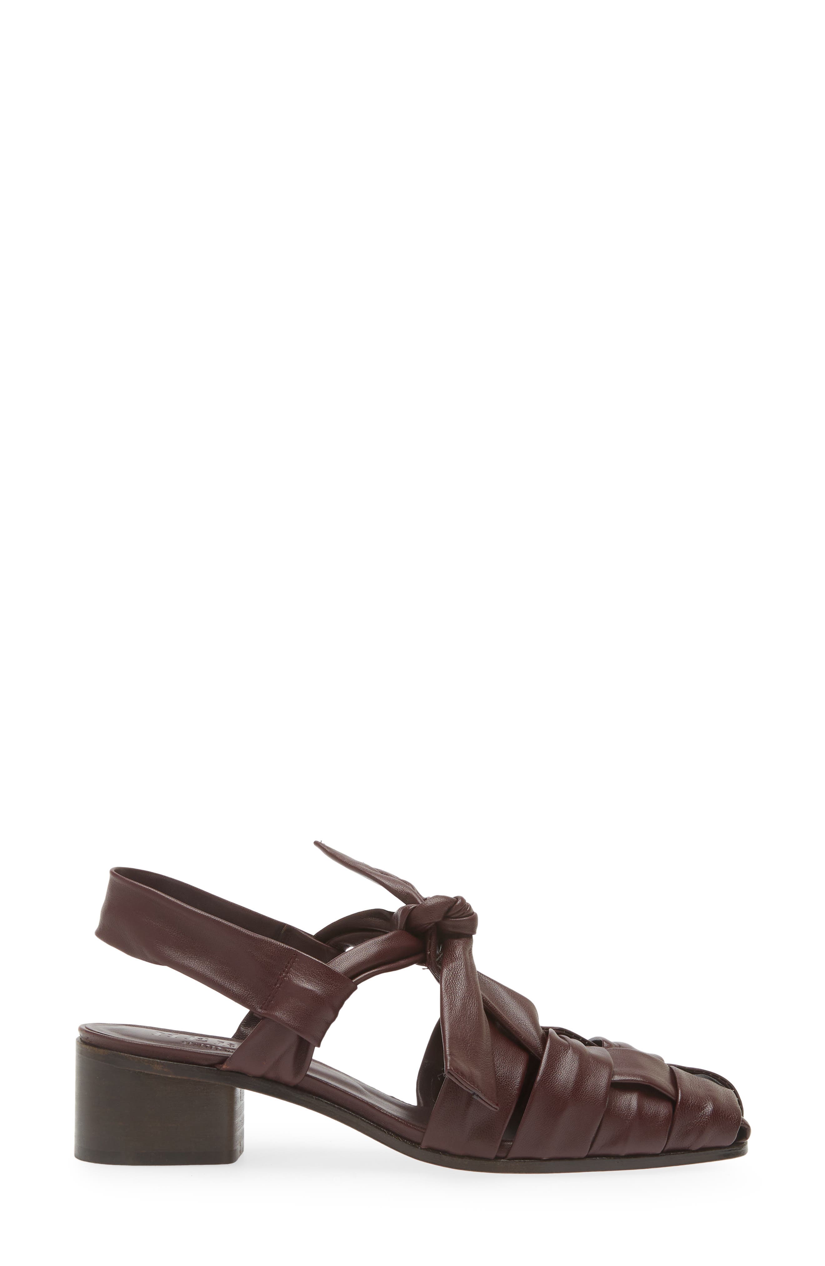 Bena Square Toe Slingback Sandal, Alternate, color, MAHOGANY