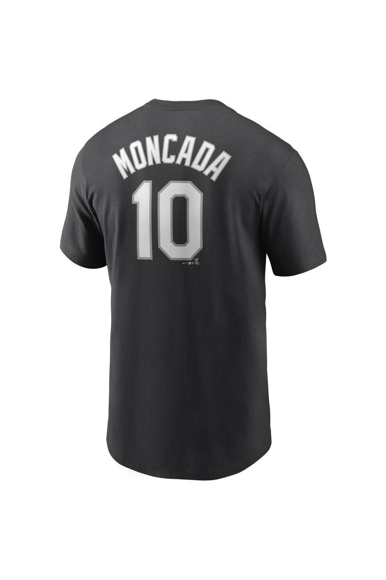 Men's Nike Yoan Moncada Black Chicago White Sox Name & Number T-Shirt, Alternate, color, Black