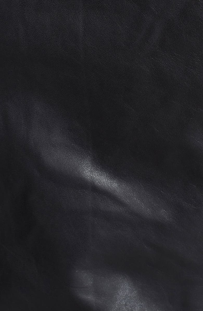 Rick Owens Leather Hooded Jacket, Alternate, color, 