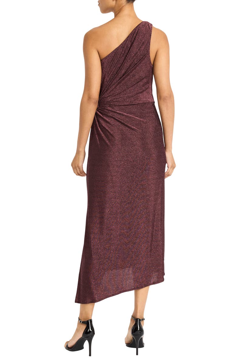 Maggy London One-Shoulder Glitter Knit Cocktail Dress, Alternate, color,