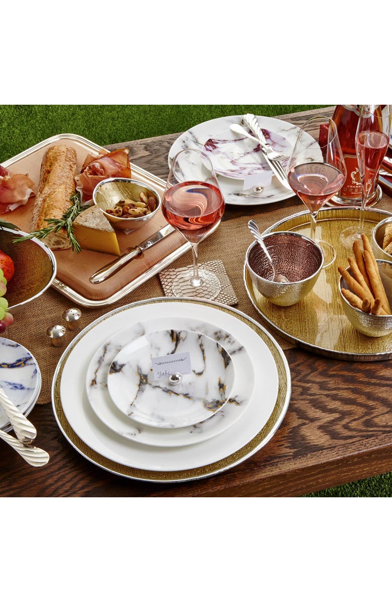 Prouna Marble Venice Fog Charger Plate, Alternate, color, White