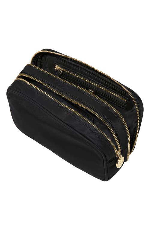 Stoney Clover Lane Double Zip Pouch In Noir