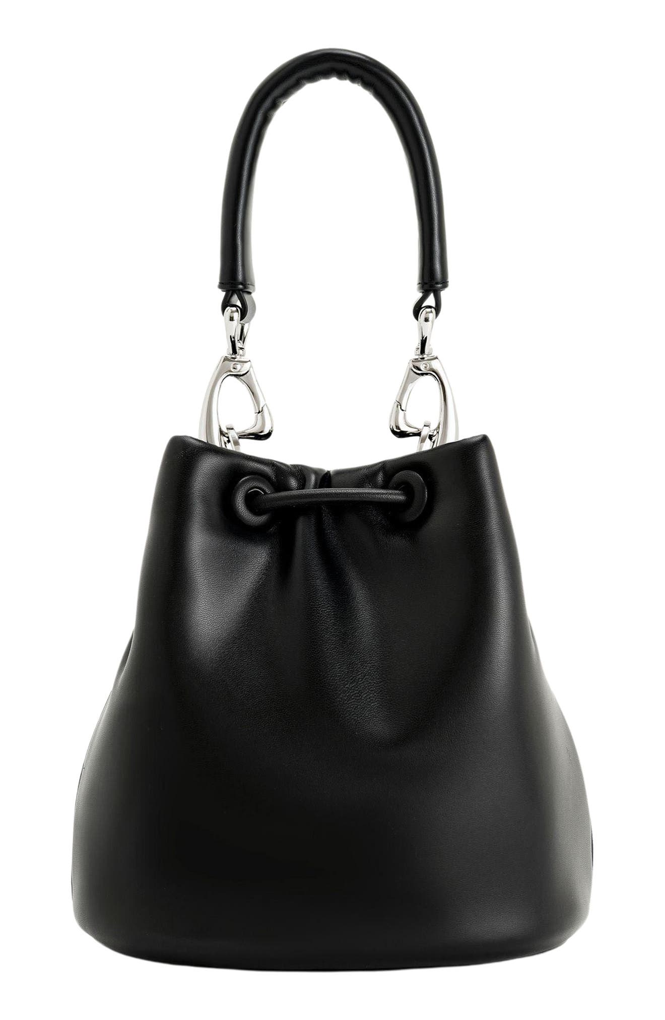 JW PEI Yulia Faux Leather Bucket Bag, Main, color, 