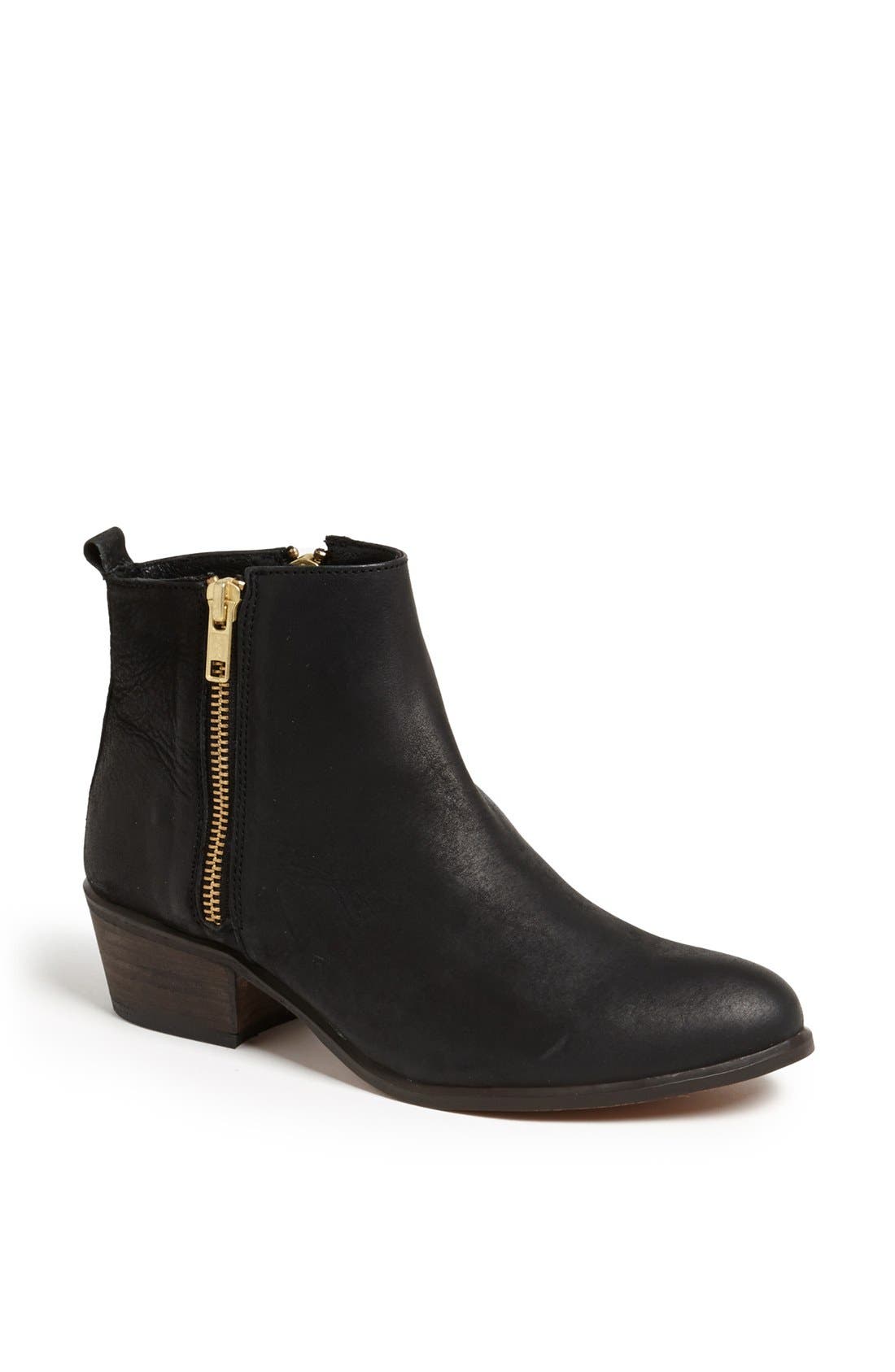 'Neovista' Boot, Main, color, BLACK LEATHER